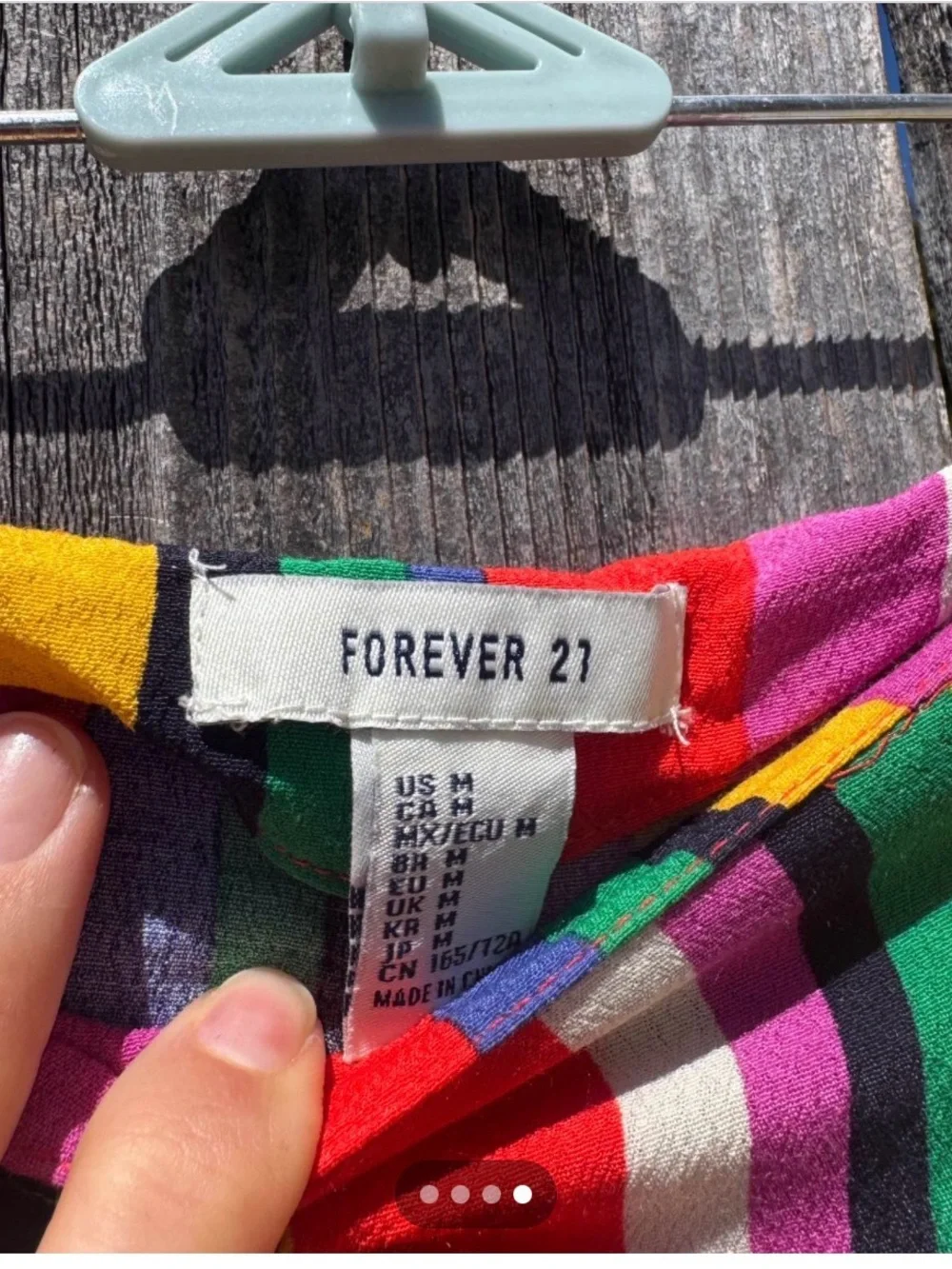 Forever 21 Rainbow Striped Crop Top & Wide Leg Pants Set